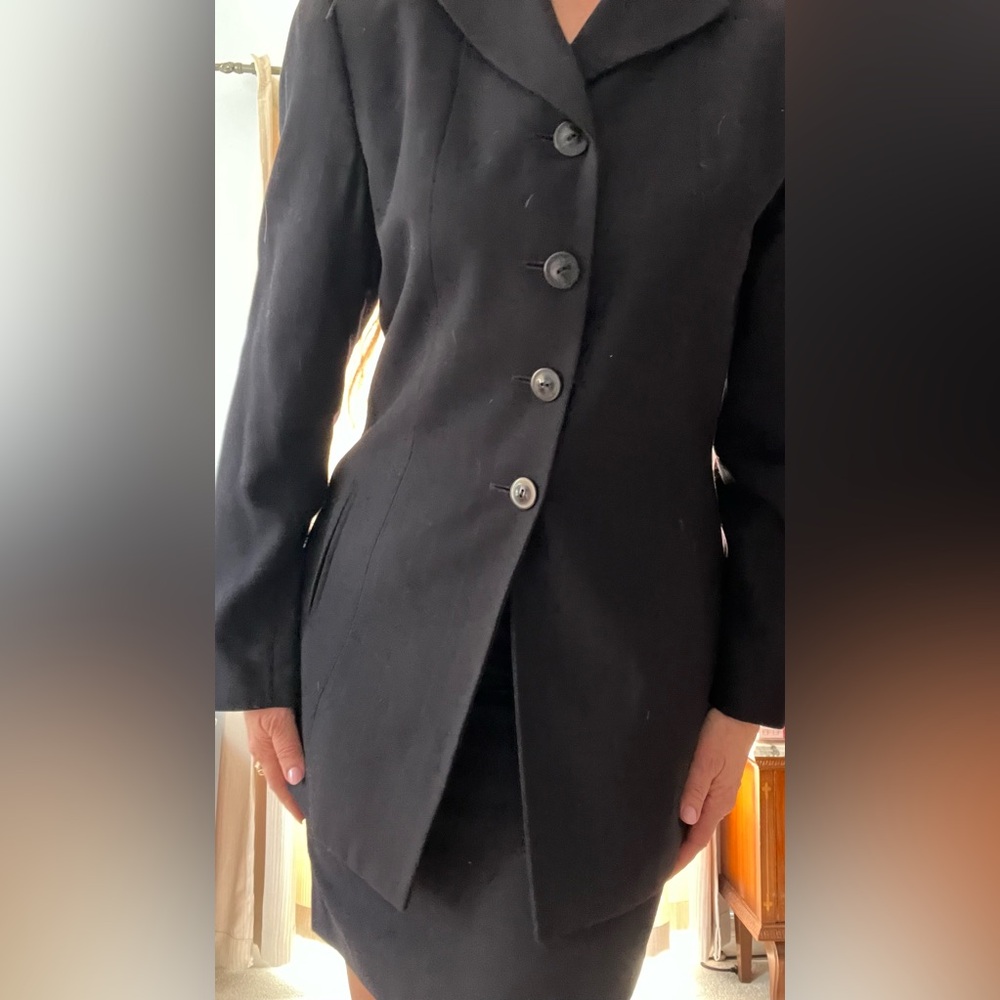 Women’s Dark Navy Pin Stripe Suit Set -Blazer & Skirt
